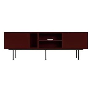 Vínovočervený TV stolík 189x61x42 cm Mod – noo.ma vyobraziť