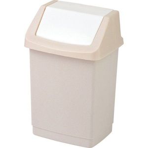 Béžový plastový odpadkový kôš 50 l Click-It – Curver vyobraziť