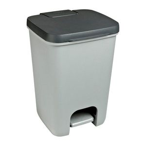 Sivý pedálový plastový odpadkový kôš 20 l Essentials – Curver vyobraziť