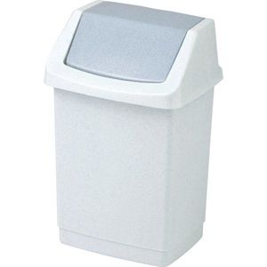 Svetlosivý plastový odpadkový kôš 50 l Click-It – Curver vyobraziť