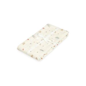 Svetložltá zavinovacia detská deka z bio bavlny 120x120 cm Off-White – Cam Cam Copenhagen vyobraziť