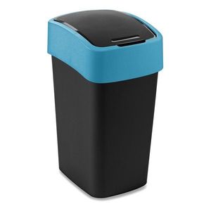 Čierny/modrý plastový odpadkový kôš na triedený odpad 25 l Flip Bin – Curver vyobraziť