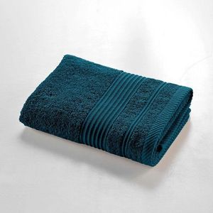 Tmavomodrý froté bavlnený uterák 50x90 cm Tendresse – douceur d'intérieur vyobraziť
