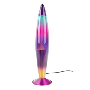 Fialová sklenená lávová lampa (výška 41, 5 cm) Rainbow Rocket Lava – Leitmotiv vyobraziť