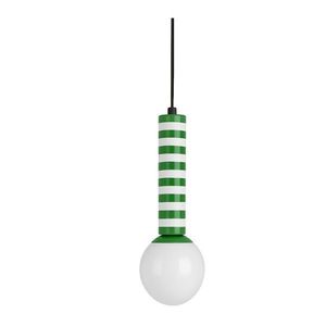 Zelené kovové závesné svietidlo ø 12 cm Rayado Retro – Leitmotiv vyobraziť