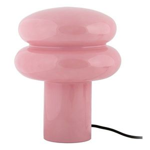 Ružová sklenená stolová lampa (výška 24 cm) Incesante – Leitmotiv vyobraziť