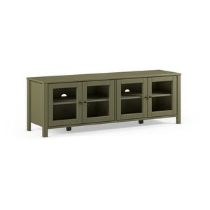 Zelený TV stolík z borovicového dreva 150x50x40 cm Alessandra – Marckeric vyobraziť