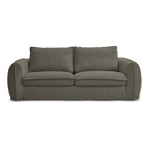 Taupe pohovka na každodenné spanie/rozkladacia 216 cm Archimede – Bobochic Paris vyobraziť