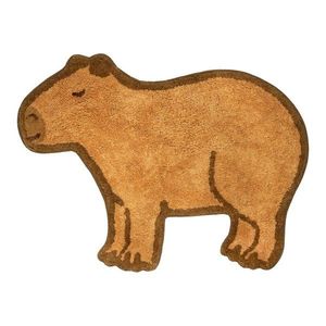 Hnedý bavlnený detský koberec 52x68 cm Capybara – Sass & Belle vyobraziť