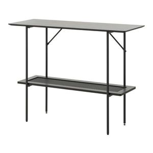 Čierny konzolový stolík 37x100 cm Pensacola – Unique Furniture vyobraziť