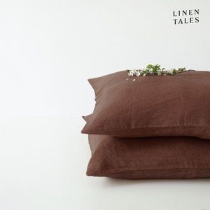Ľanová obliečka na vankúš 50x70 cm Chocolate – Linen Tales vyobraziť