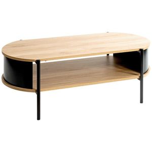 KONFERENČNÝ STOLÍK, čierna, farba duba, kov, kompozitné drevo, 100/54/37 cm vyobraziť