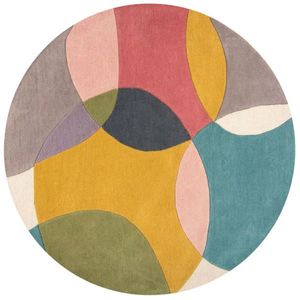 Flair Rugs VLNENÝ KOBEREC, 160/160 cm viacfarebná vyobraziť