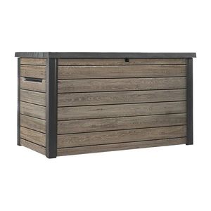 Čierny/v svetlo prírodnej farbe plastový záhradný úložný box Deco Ashwood – Keter vyobraziť