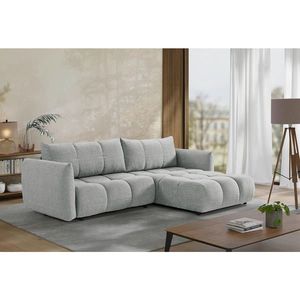 Livetastic ROZKLADACIA ROHOVÁ SEDAČKA, plast, textil, kompozitné drevo, sivobéžová vyobraziť