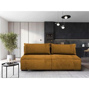 MID.YOU ROZKLADACIA POHOVKA, textil, horčicovožltá vyobraziť