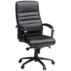 Livetastic KANCELÁRSKE KRESLO, vzhľad kože, čierna, chrómová vyobraziť