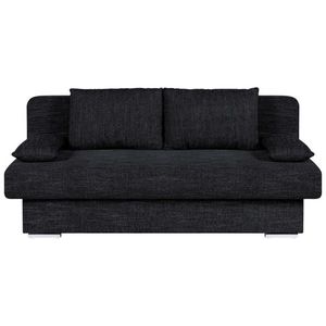 P & B ROZKLADACIA POHOVKA, textil, kompozitné drevo, čierna vyobraziť