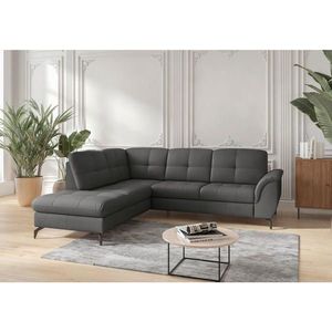Sit & More ROHOVÁ SEDAČKA, textil, koža, antracitová vyobraziť