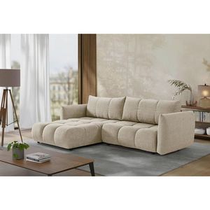 Livetastic ROZKLADACIA ROHOVÁ SEDAČKA, plast, textil, kompozitné drevo, cappuccino vyobraziť
