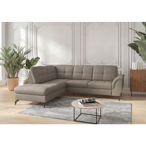 Sit & More ROHOVÁ SEDAČKA, textil, koža, sivá vyobraziť