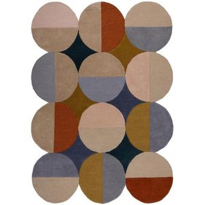 Flair Rugs VLNENÝ KOBEREC, 160/230 cm modrá, hrdzavá vyobraziť