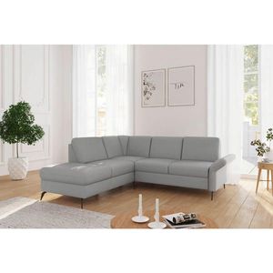 Sit & More ROHOVÁ SEDAČKA, textil, svetlosivá vyobraziť