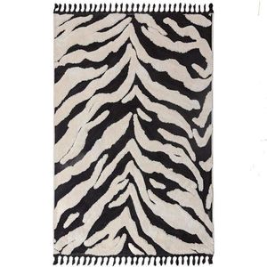 Flair Rugs KOBEREC S VYSOKÝM VLASOM, 133/190 cm čierna vyobraziť