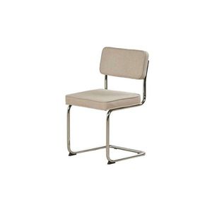 Béžová čalúnená hojdacia jedálenská stolička Rupert – Unique Furniture vyobraziť