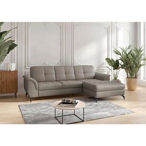 Sit & More ROHOVÁ SEDAČKA, koža, sivá vyobraziť