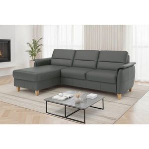 Sit & More ROHOVÁ SEDAČKA, koža, antracitová vyobraziť