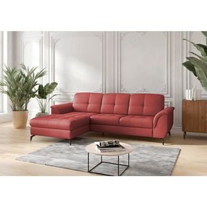 Sit & More ROHOVÁ SEDAČKA, koža, červená vyobraziť
