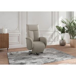 Sit & More RELAXAČNÉ KRESLO, koža, sivá vyobraziť
