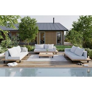 Ambia Garden TERASOVÁ SEDACIA SÚPRAVA 4-dielne, drevo, kov, textil vyobraziť