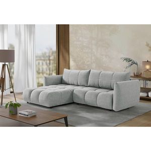 Livetastic ROZKLADACIA ROHOVÁ SEDAČKA, plast, textil, kompozitné drevo, sivobéžová vyobraziť
