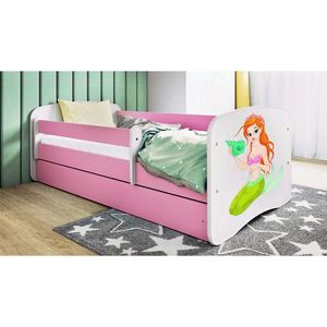 MID.YOU POSTEĽ PRE DETI A MLÁDEŽ 80/160 cm, biela, pink vyobraziť