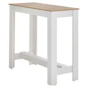 P & B BAROVÝ STÔL, biela, dub artisan, 115/50/103 cm vyobraziť