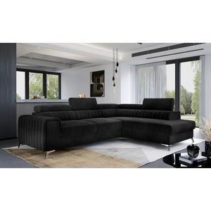 MID.YOU ROHOVÁ SEDAČKA, textil, čierna vyobraziť