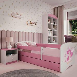 MID.YOU POSTEĽ PRE DETI A MLÁDEŽ 80/160 cm, biela, pink vyobraziť