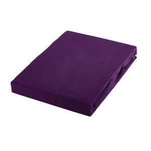 Novel NAPÍNACIA PLACHTA, džersej, černicová, 90-100/200-220 cm vyobraziť