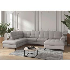 Sit & More SEDACIA SÚPRAVA, koža, textil, svetlosivá vyobraziť