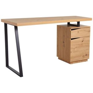Livetastic PÍSACÍ STÔL, čierna, farba duba, 140/60/74 cm vyobraziť