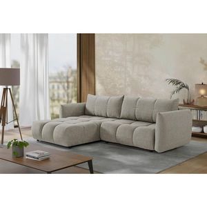 Livetastic ROZKLADACIA ROHOVÁ SEDAČKA, plast, textil, kompozitné drevo, mokka vyobraziť
