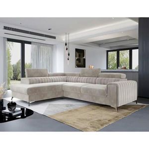MID.YOU ROHOVÁ SEDAČKA, textil, béžová vyobraziť