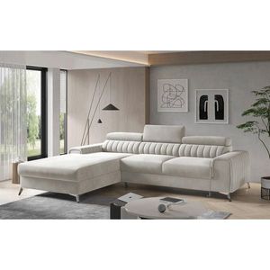 MID.YOU ROHOVÁ SEDAČKA, textil, béžová vyobraziť