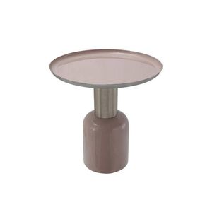 PRÍRUČNÝ STOLÍK, strieborná, staroružová vyobraziť