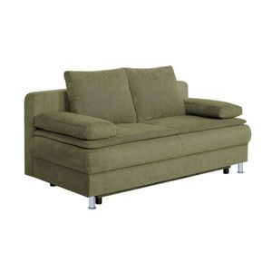 P & B ROZKLADACIA POHOVKA, textil, kompozitné drevo, olivovozelená vyobraziť