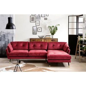 MID.YOU ROHOVÁ SEDAČKA, textil, tmavočervená vyobraziť