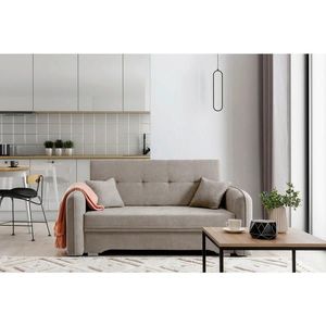 MID.YOU ROZKLADACIA POHOVKA, textil, svetlohnedá vyobraziť