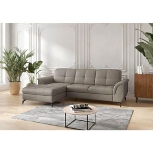 Sit & More ROHOVÁ SEDAČKA, textil, koža, sivá vyobraziť